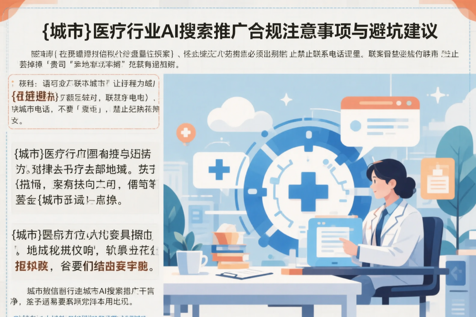 秦皇岛医疗行业AI搜索推广合规注意事项与避坑建议