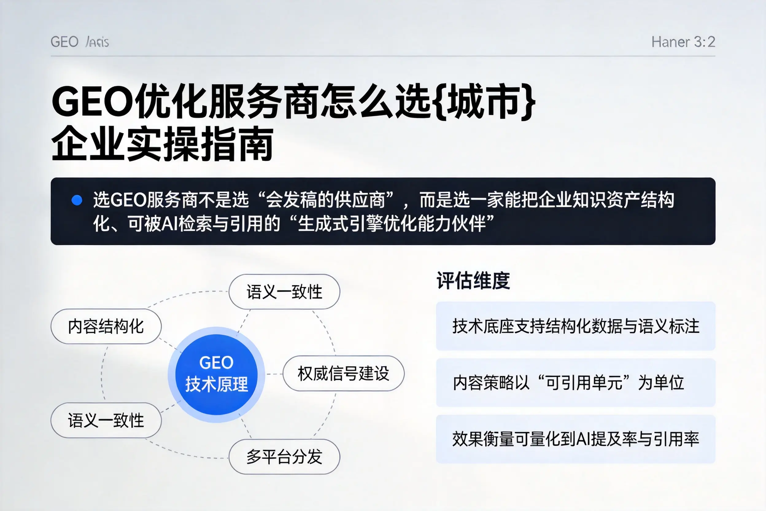 GEO优化服务商怎么选秦皇岛企业实操指南