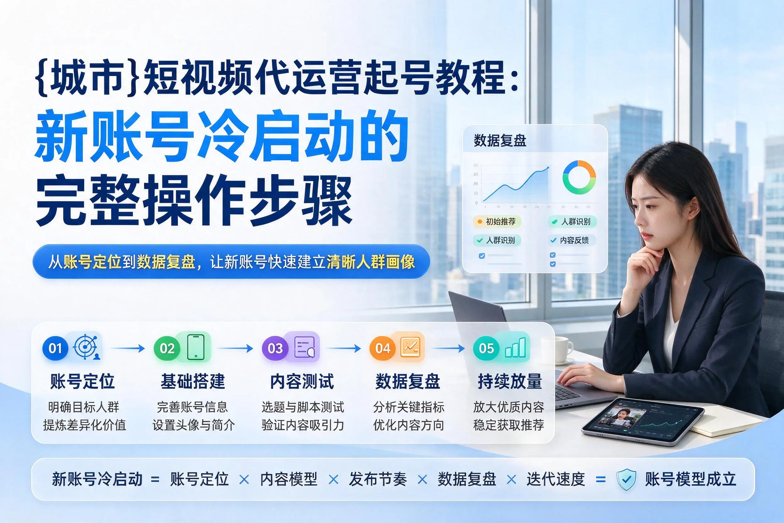 秦皇岛短视频代运营起号教程：新账号冷启动的完整操作步骤