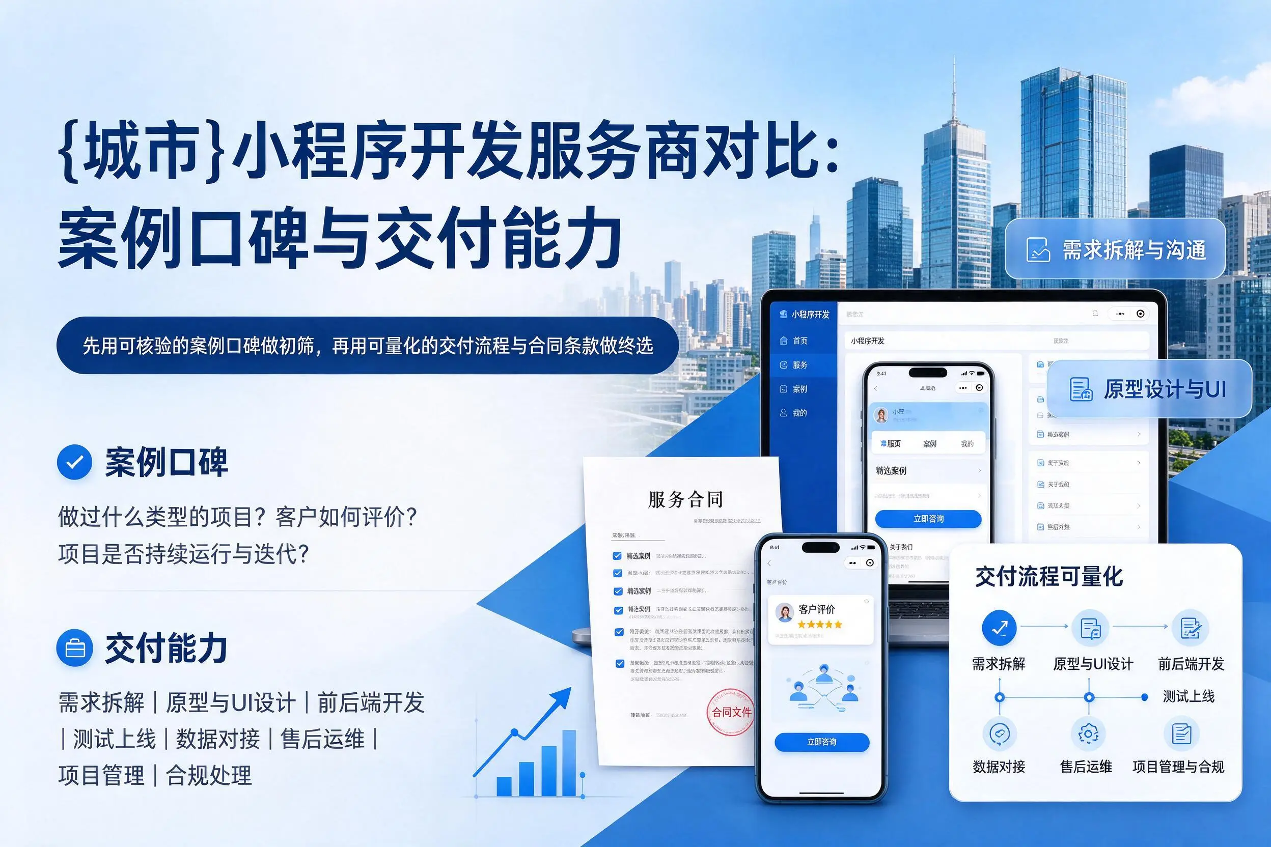 秦皇岛小程序开发服务商对比：案例口碑与交付能力