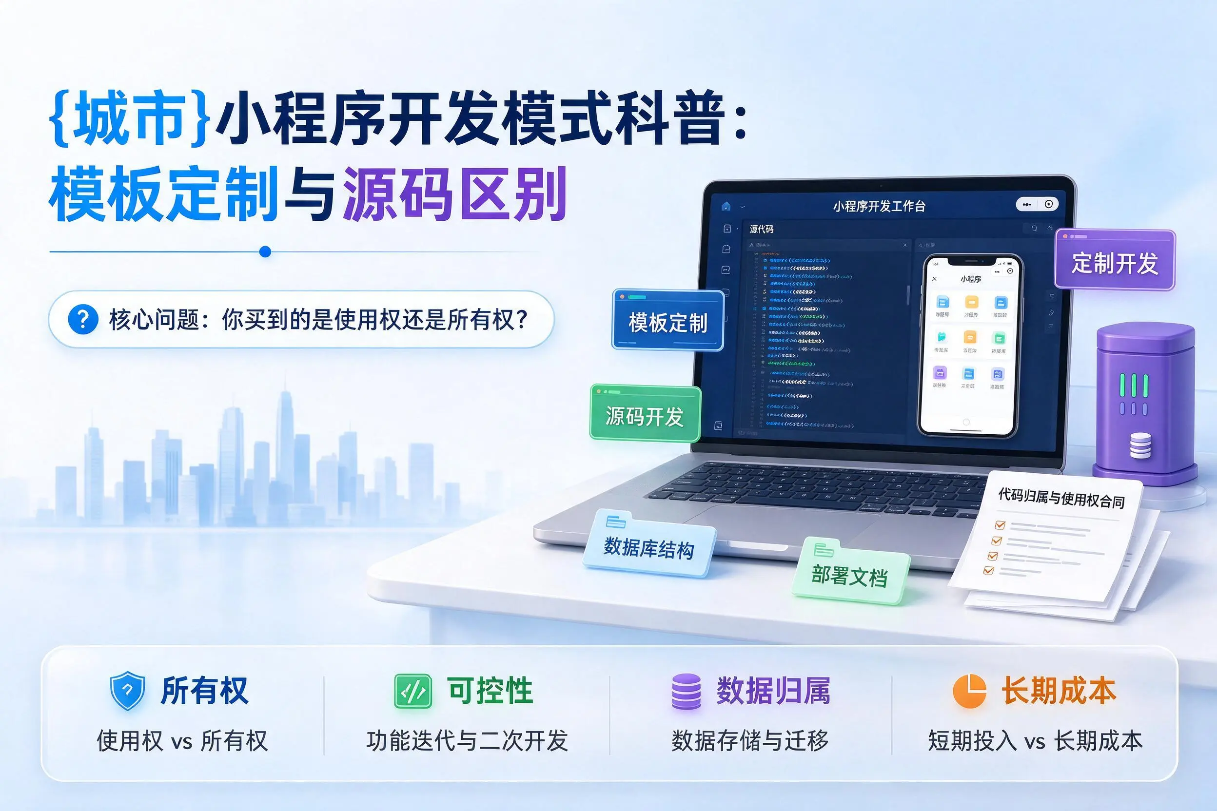 秦皇岛小程序开发模式科普：模板定制与源码区别