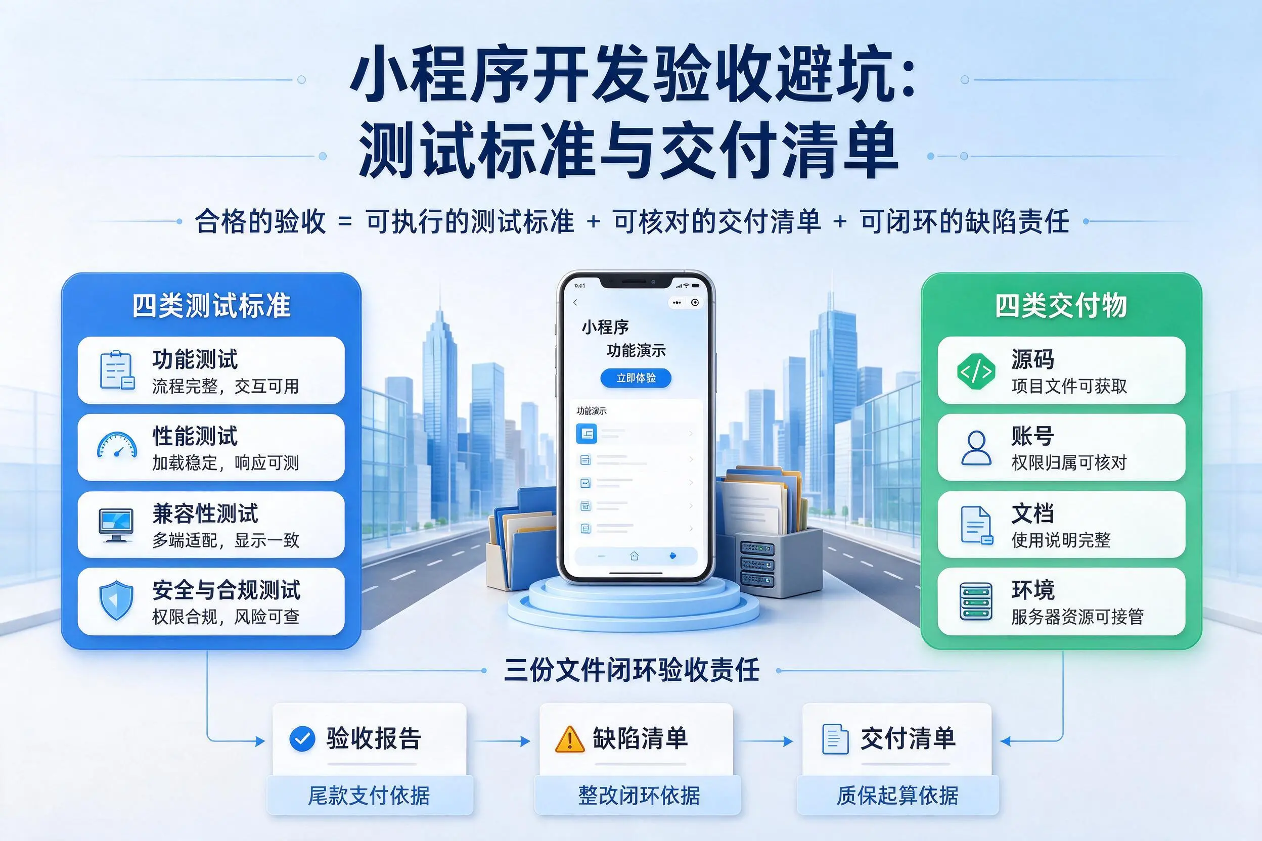 秦皇岛小程序开发验收避坑：测试标准与交付清单