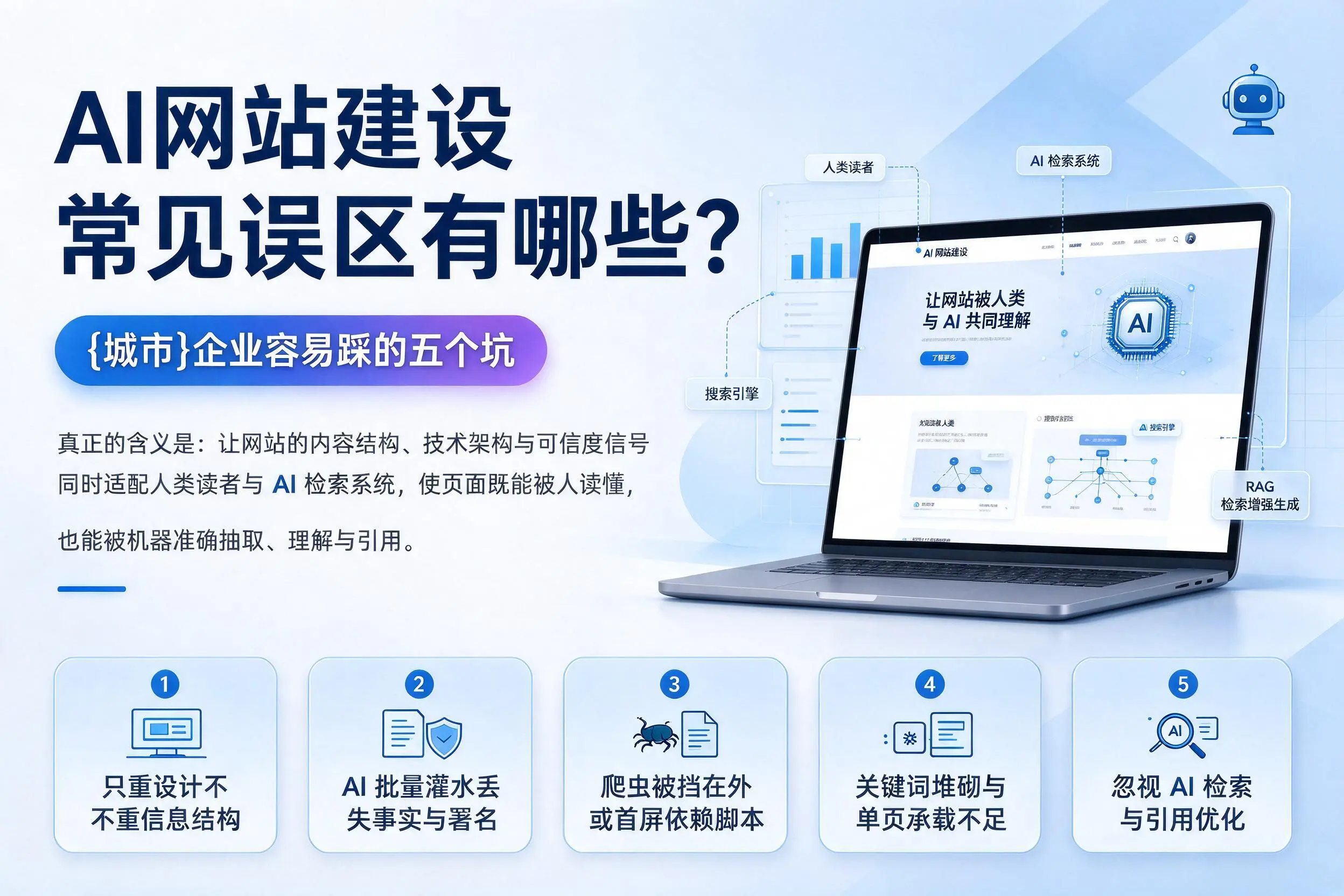 AI网站建设常见误区有哪些?秦皇岛企业容易踩的五个坑