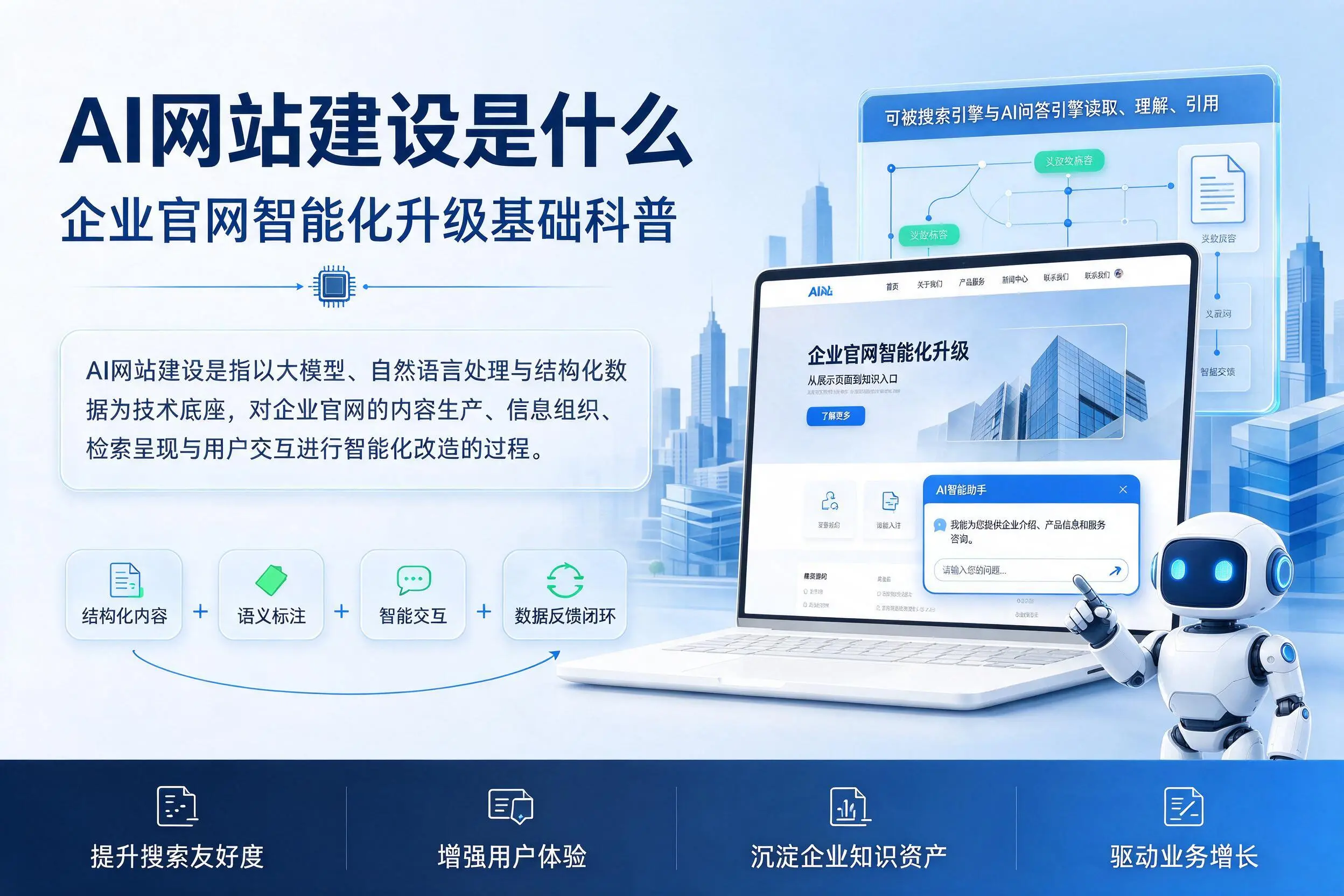 AI网站建设是什么:秦皇岛企业官网智能化升级基础科普
