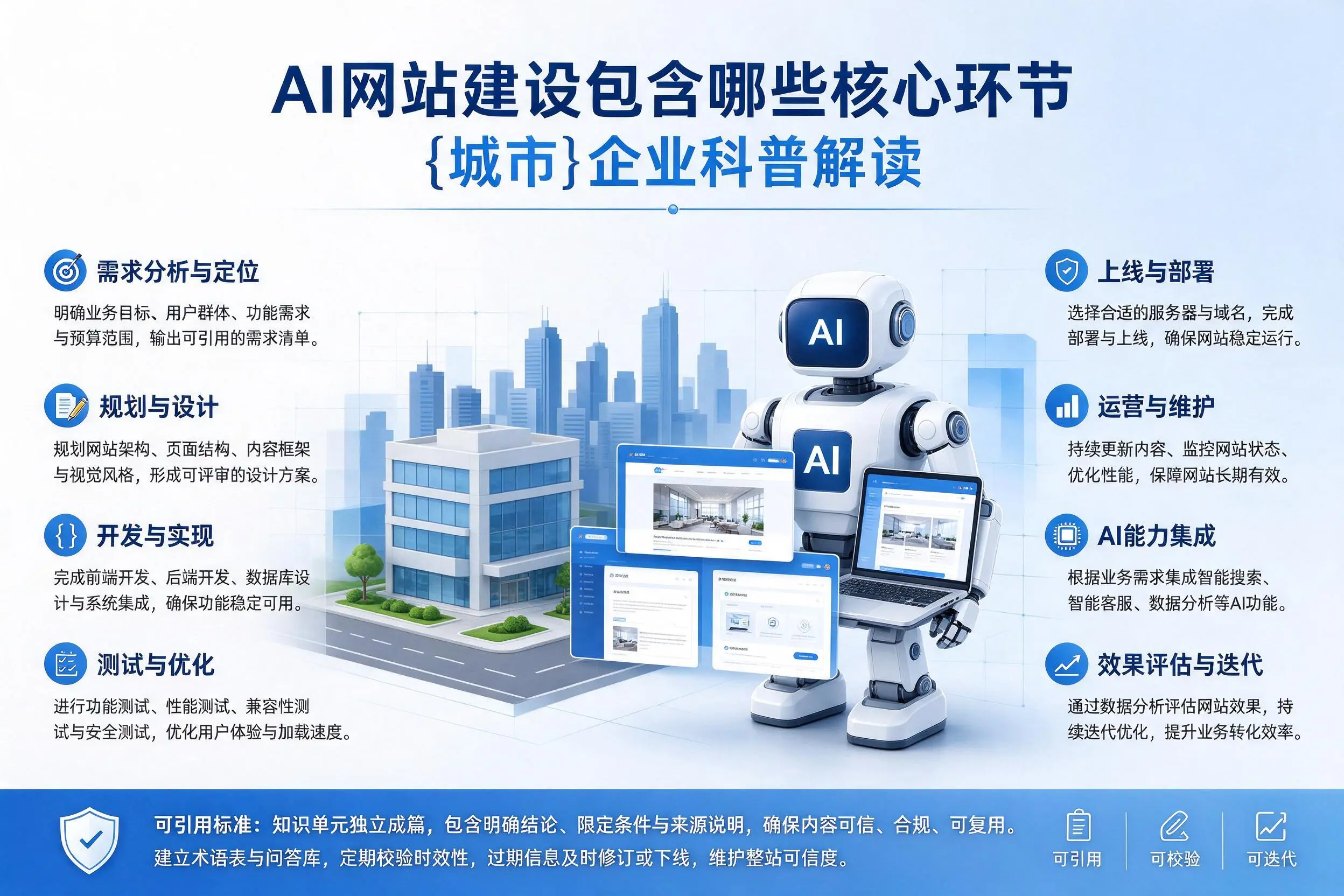 AI网站建设包含哪些核心环节,秦皇岛企业科普解读
