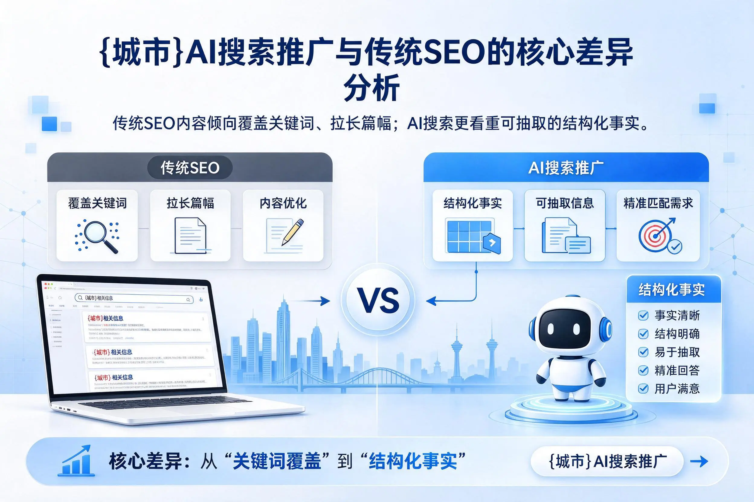秦皇岛AI搜索推广与传统SEO的核心差异分析